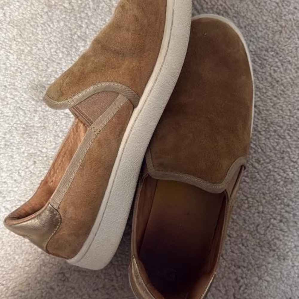 Ugg suede slip ons
